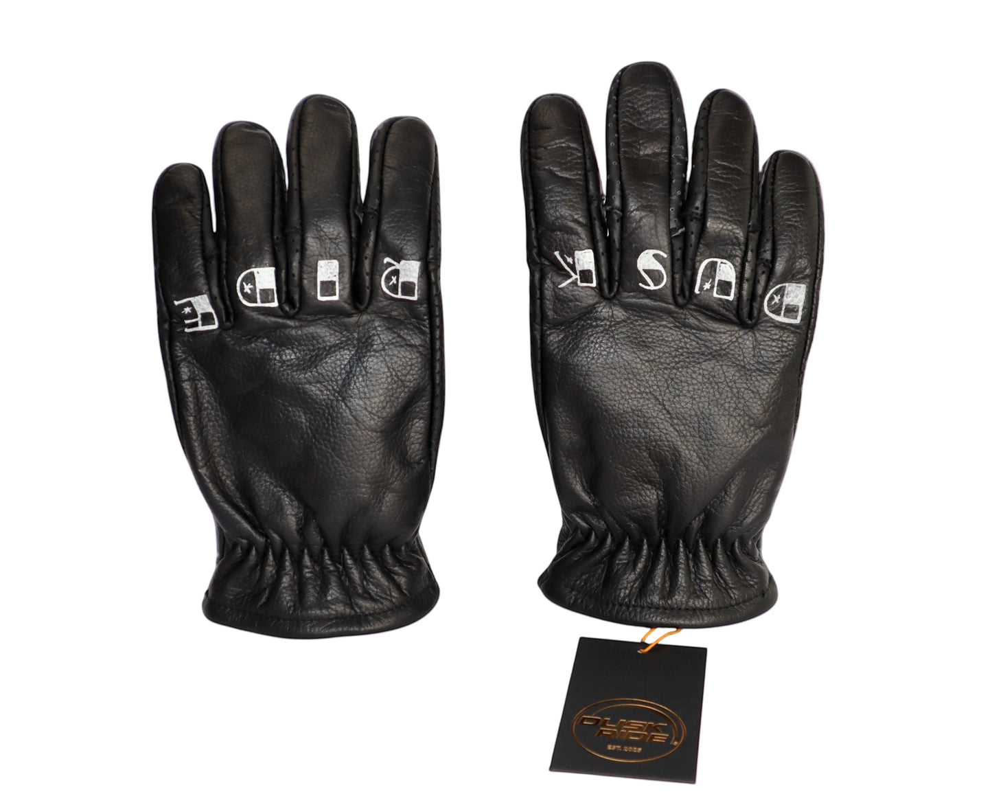 Dusk Ride Premium Custom Motorcycle Gloves incl. Wax!!