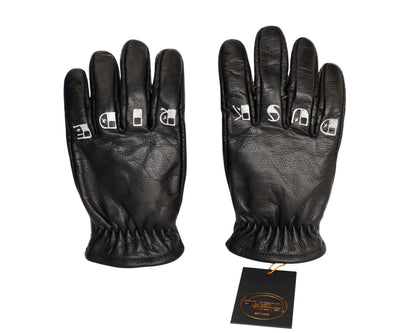Dusk Ride Premium Custom Motorcycle Gloves incl. Wax!!