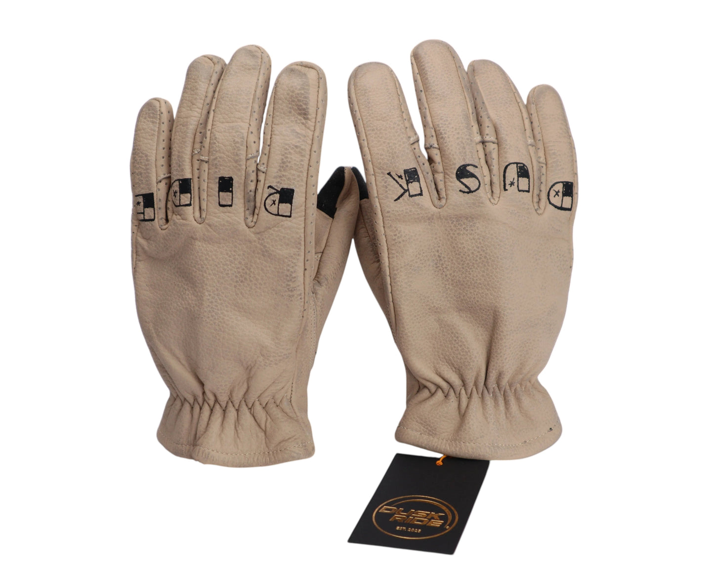 Dusk Ride Premium Custom Motorcycle Gloves incl. Wax!!