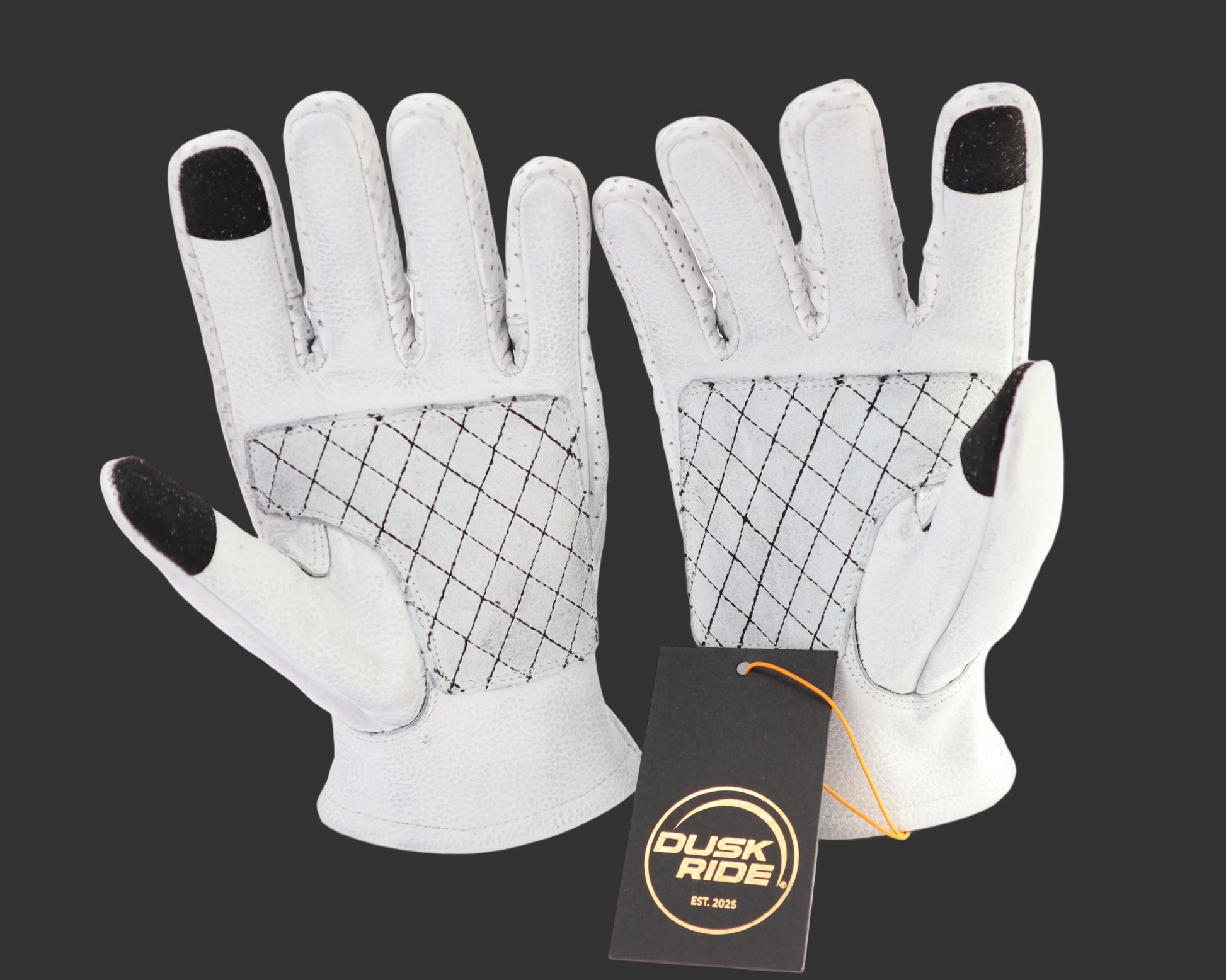 Dusk Ride Premium Custom Motorcycle Gloves incl. Wax!!
