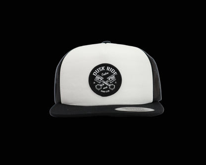 Dusk Ride Original Snap Back Trucker Cap "Pistons"