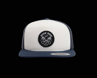 Dusk Ride Original Snap Back Trucker Cap "Pistons"