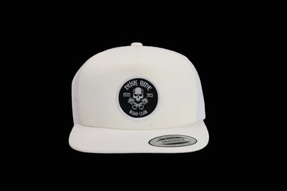 Dusk Ride Original Snap Back Trucker Cap "Skull Pistons"