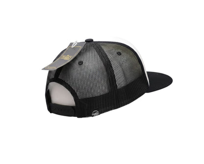 Dusk Ride Trucker Cap Pistons mit schwarzem Netzrücken und verstellbarem Snapback-Verschluss in der Rückansicht