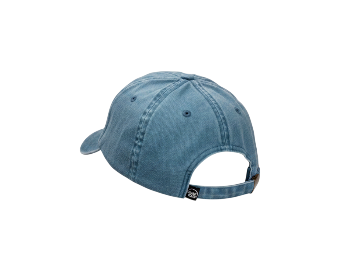 Dusk Ride Vintage Basecap in verwaschenem Blau aus Baumwolle mit verstellbarem Riemen und kleinem Logo-Label